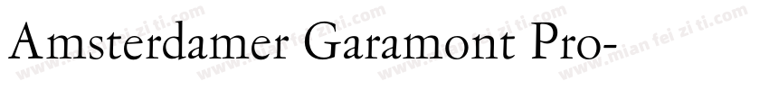 Amsterdamer Garamont Pro字体转换